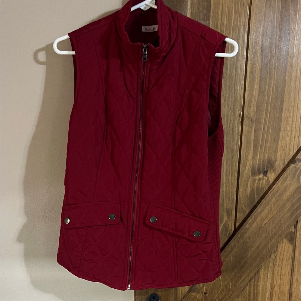 Westport Women's Deep Red Quilted Vest